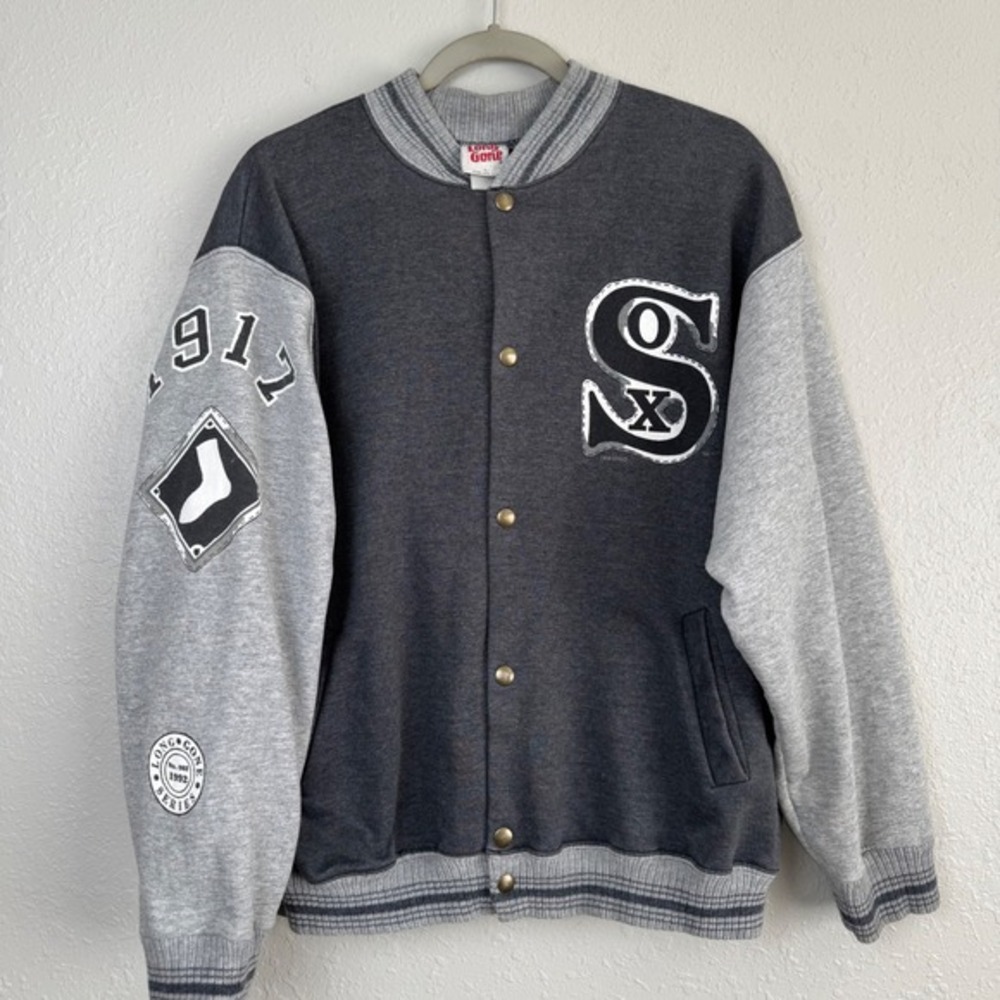 Vintage Long Gone Chicago White Sox 1917 World Champions Varsity Jacket L